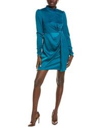 Taylor - Stretch Satin Back Crepe Mini Dress - Lyst