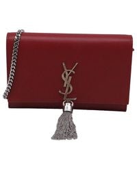 Saint Laurent - Leather Small Kate Tassel Shoulder Bag (Authentic Pre-Loved) - Lyst