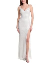 Jovani - Solid Net Gown - Lyst