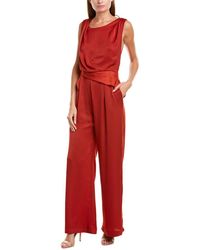 reiss jumpsuit red