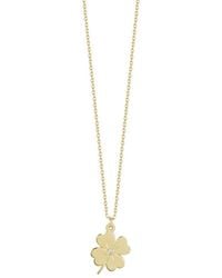 Ember Fine Jewelry - 14k Diamond Clover Necklace - Lyst