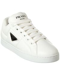 Prada - Padded Leather Sneaker - Lyst