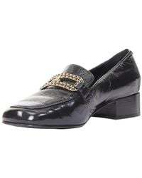 CHANEL - Calfskin Cc Chain Link Moccasin (Authentic Pre-Loved) - Lyst