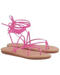 Ancient Greek Sandals - String Flip Flop Leather Sandal - Lyst