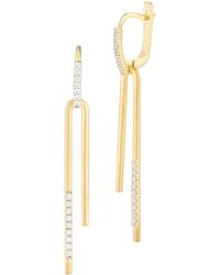 Reiss - 14K 0.24 Ct. Tw. Diamond Earrings - Lyst