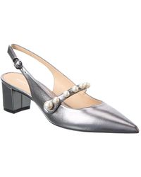 Stuart Weitzman - Pia Mary Jane Leather Slingback Pump - Lyst