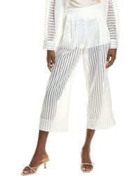 BCBGMAXAZRIA - Sheer Stripe Pant - Lyst