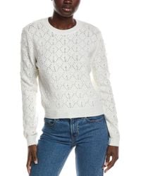 Nanette Lepore - Pointelle Pearl Sweater - Lyst