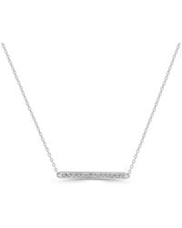 Sabrina Designs - 14k 0.10 Ct. Tw. Diamond Bar Necklace - Lyst