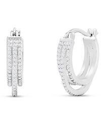 Jaclyn Smith - Platinum Plated 0.50 Ct. Tw. Lab-Grown Moissanite Earrings - Lyst