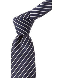 J.McLaughlin - Stripe Silk Print Tie - Lyst