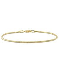 Italian Silver - Snake Chain Bracelet - Lyst