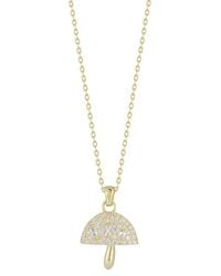 Sphera Milano - 14K Over Cz Mushroom Necklace - Lyst