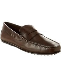 Tod's - City Gommino Leather Loafer - Lyst