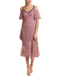 Nanette Lepore Midi Dress - Purple