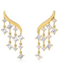 Lab Grown Diamonds - 18K Over 3.30 Ct. Tw. Lab-Grown Diamond Dangle Earrings - Lyst