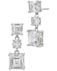 Savvy Cie - Cz Multi-Stone Drop Earrings - Lyst