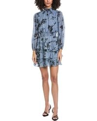 1.STATE - Printed Mini Dress - Lyst