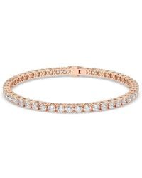 Lab Grown Diamonds - 14K Rose 8.00 Ct. Tw. Lab-Grown Diamond Bracelet - Lyst