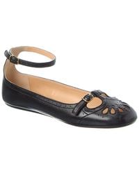 Chloé - Misty Leather Ballerina Flat - Lyst