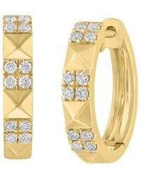 Effy Fine Jewelry - 14K 0.31 Ct. Tw. Diamond Earrings - Lyst