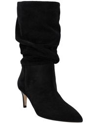 Paris Texas Slouchy Leather Boot - Black