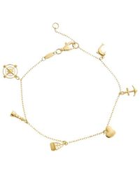 Italian Gold - 14K Nautical Charms Adjustable Length Bracelet - Lyst