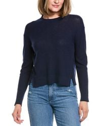 Hannah Rose - Alessia Seed Stich Linen-Blend Sweater - Lyst