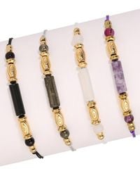 Eye Candy LA - Agate Success And Abundance Bracelet Set - Lyst