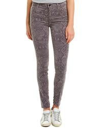 J Brand Maria Snakebite High-rise Skinny Leg - Gray