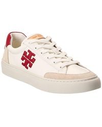 Tory Burch - Colorblocked Leather Sneaker - Lyst