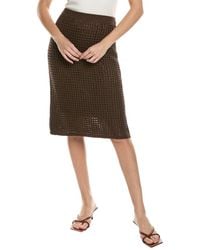 Theory - Textured Skirt - Lyst