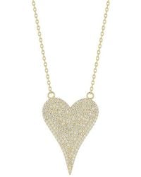 Sphera Milano - 14K Plated Cz Necklace - Lyst