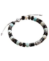 Karma and Luck - Plated Onyx/ Labradorite/ Amazonite Bolo Bracelet - Lyst