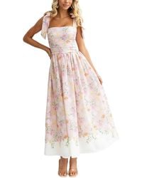 LEON GORI - Midi Dress - Lyst