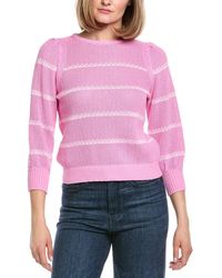 Hannah Rose - Blythe Cashmere-Blend Knit Sweater - Lyst