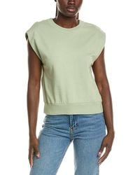 Michael Stars - Brooklyn Power Shoulder Sweatshirt - Lyst