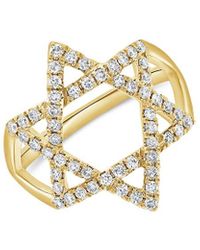 Sabrina Designs - 14k 0.48 Ct. Tw. Diamond Star Of David Ring - Lyst
