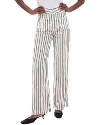 D'Estree - Olafur Linen Stripes Pants - Lyst