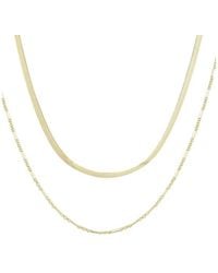 Adornia - 14K Plated Stainless Steel Necklace - Lyst