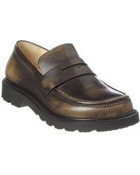Loewe - Chunky Leather Loafer - Lyst