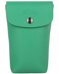 Longchamp - Le Pliage Leather Phone Case - Lyst
