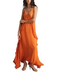 Reiss - Eden Ruffle Occasion Dress - Lyst