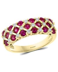 Effy 14k 1.53 Ct. Tw. Diamond & Ruby Ring - Multicolour