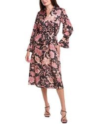 Julia Jordan - Satin Midi Dress - Lyst