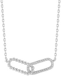 Glaze Jewelry - Cz Double Link Necklace - Lyst