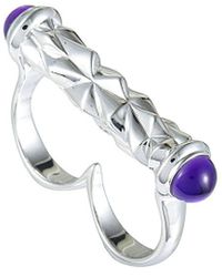 Stephen Webster Silver 4.40 Ct. Tw. Amethyst & Mother-of-pearl Ring - Metallic
