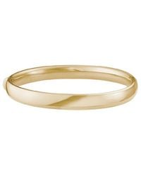 Italian Gold - 14K Hinge Bangle Bracelet - Lyst
