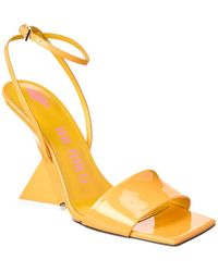 The Attico - Ankle Strap Patent Sandal - Lyst