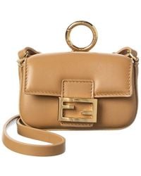 Fendi - Baguette Leather Bag Charm - Lyst